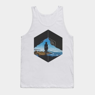 Paradise Cove Girl Geometry Photography Tank Top